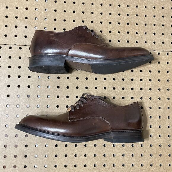 Allen Edmonds Trevor Plain-Toe Derby Dress Shoes USA Brown Size 10.5 D Men $425 main image 9